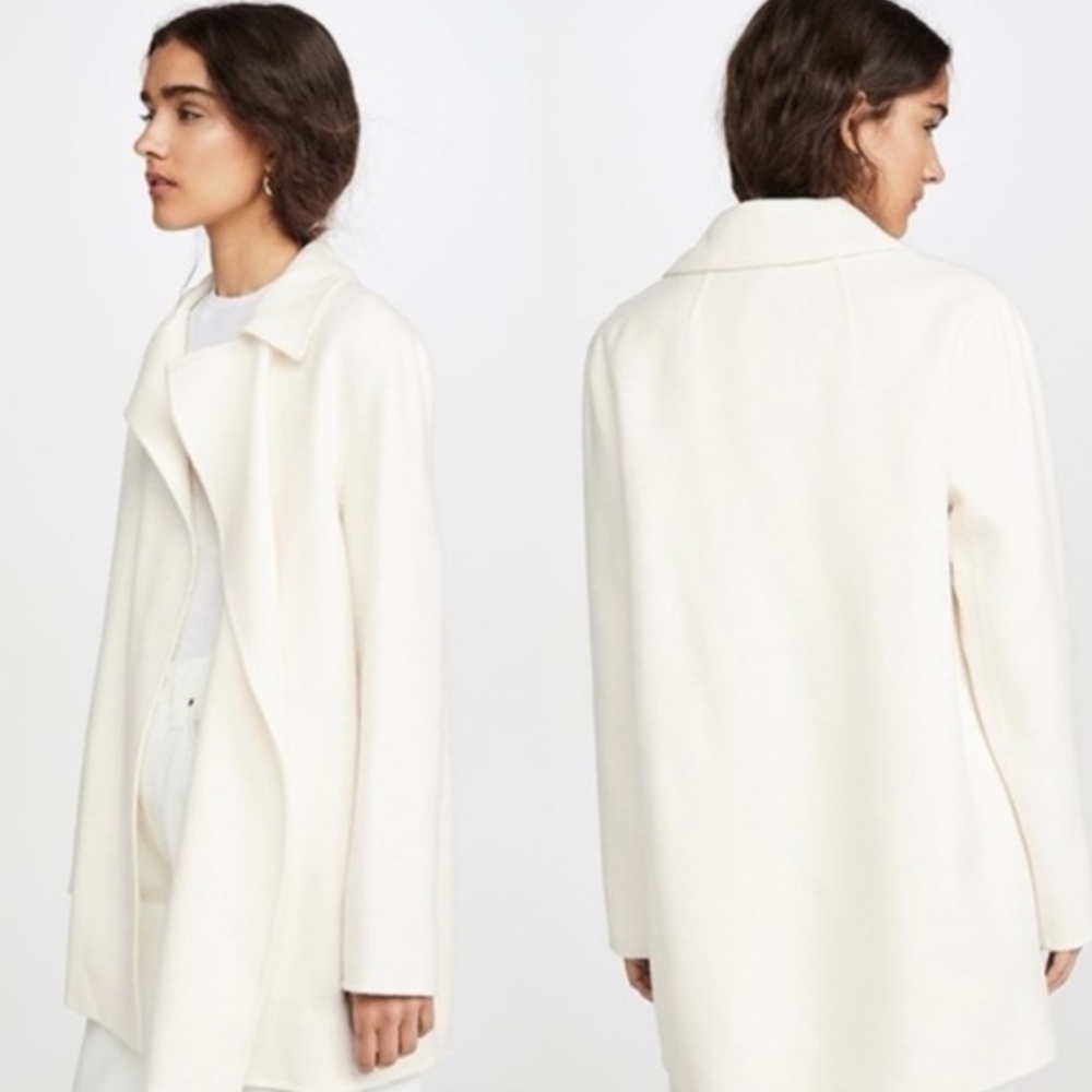 Clairene Jacket in Double-Face Wool-Cashmere Ivory